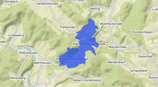 Bodenrichtwertkarte Dietzenrode Vatterode